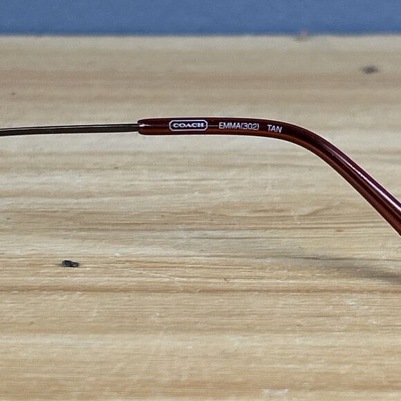 Vintage Coach Eyeglass Frames - Emma 302 I Size 49-19-135 Tan - Picture 6 of 8